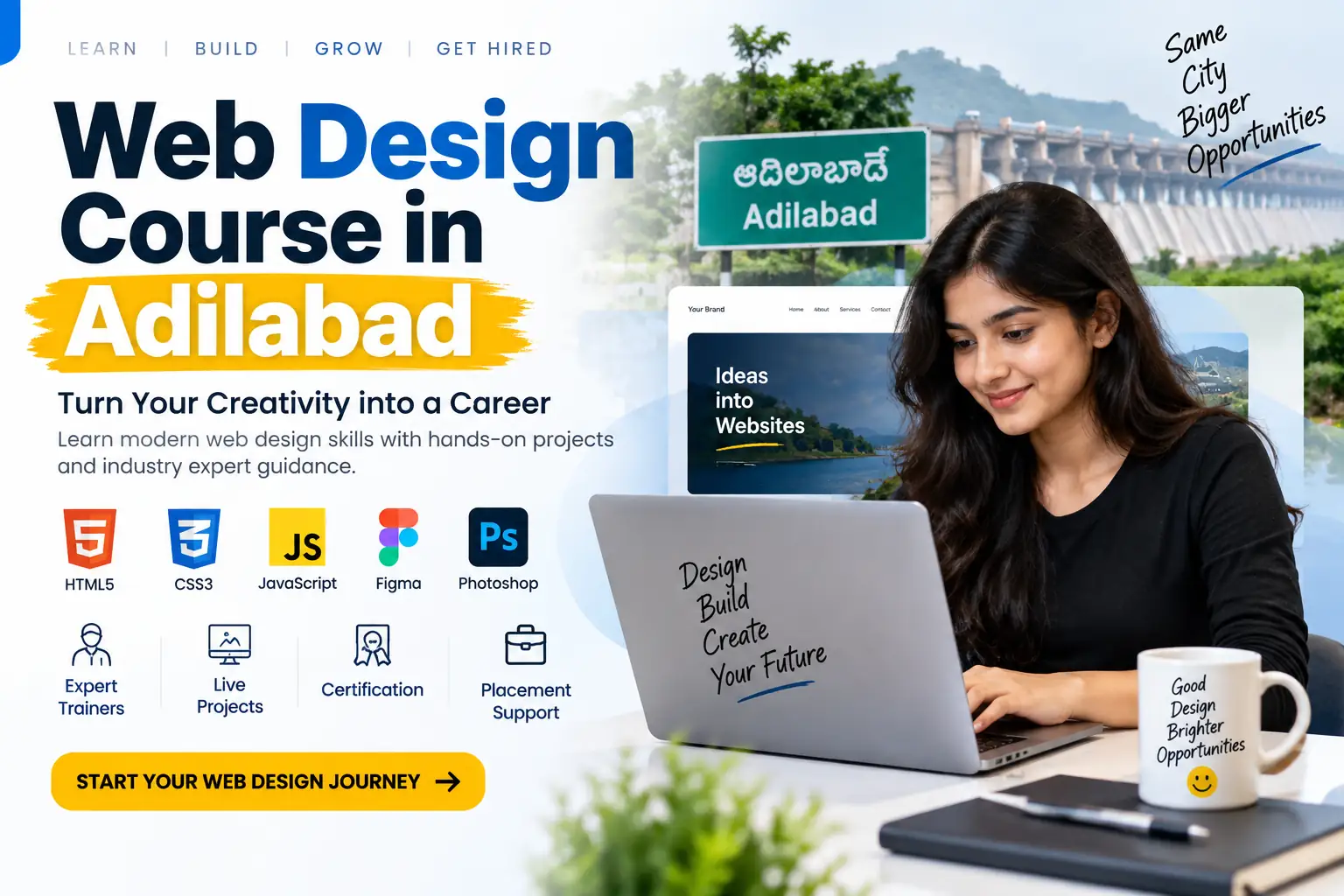 Web Design Course in Adilabad - Fees, Duration, Syllabus
